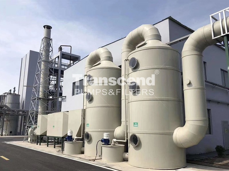 槽外立式泵-废气塔应用场景 槽外立式泵-废气塔应用场景